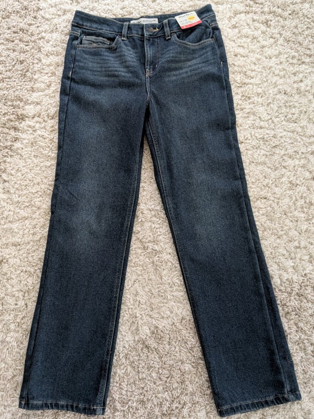NEW Wind River Women's T-Max Heat Hi-rise Blue Jeans Size 10X32 Insulated Lining